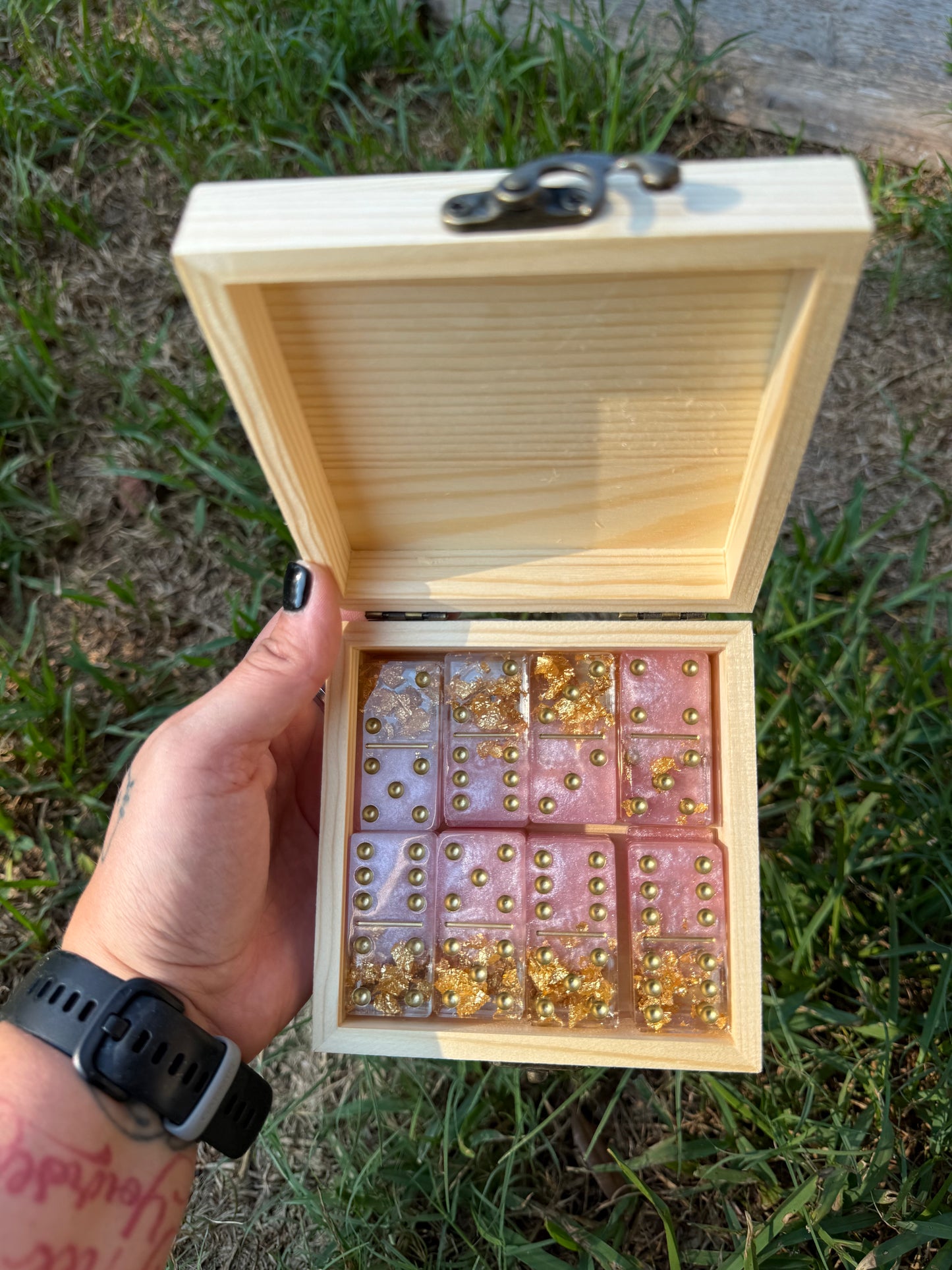 Rose & Gold Domino Set