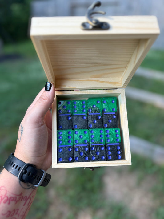 Black & Green Domino Set